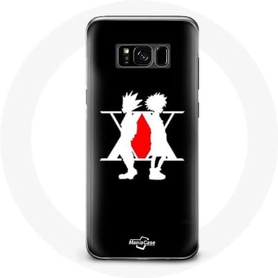 Coque pour Samsung Galaxy S8 Hunter x Hunter Manga Logo Fond Noir