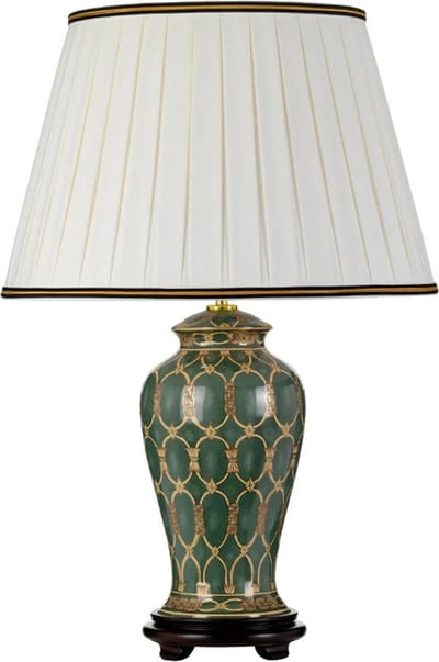 Designer's Lightbox LED Tafellamp Sashi | 1X E27 Max 60W | Green with Gold and Brown