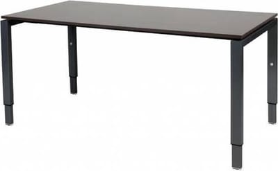Verstelbaar Bureau - Domino 160x80 logan - zwart frame