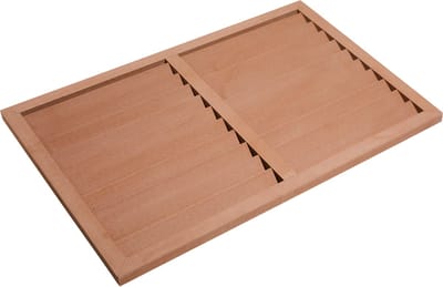 Evolar WPC Achterplaat voor Airco Omkasting Tropical Teak Large