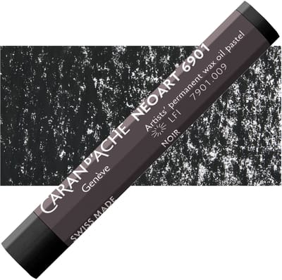 Caran d'Ache Neoart Permanent Wax Oliepastel - Black (009)