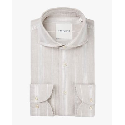 Profuomo - Overhemd Beige Profuomo Beige Ppwh10054
