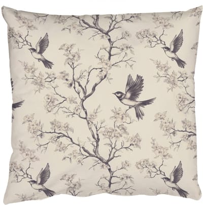Sierkussens - Kussentjes Woonkamer - 50x50 cm - Takken - Vogels - Beige