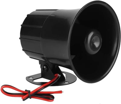 Alarmsirene - Luidspreker Alarm - Beveiliging Vergroten - Brandvertragende Schaal - 110dB - Zwart