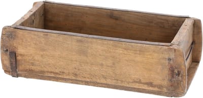 Novaliv houten kist vintage 30 x 15 x 10 cm oude baksteenvorm hout EEN KAMER universele kist van gerecycled oud hout Elke vorm is uniek - geschenkdoos
