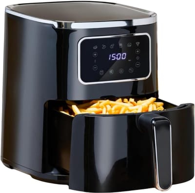 QUOVO® Heteluchtoven - Oven - Airfryer Oven - Zwart - 27cm x 33cm x 30cm