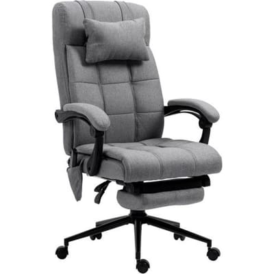 Siège de bureau - MUVOE - Ergonomique - Massage à 6 points - Réglable en hauteur - Chauffage lombaire