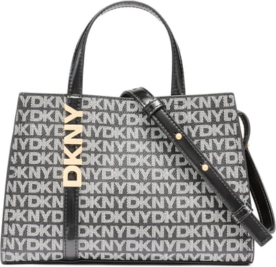 Dames Handtas - Schoudertas Crossbody - Dagelijkse Benodigdheden - Compact Formaat - 25 cm Breed - Zwart Logo