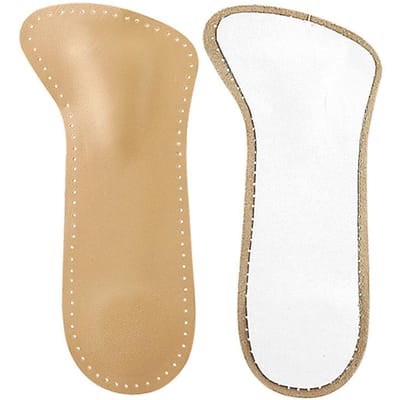 Lederen Latex Zevenpunts Binnenzool voor Hoge Hakken Voetboogsteun Schokabsorptie Drukverlichting Zelfklevend Antislip one size fits all bruin