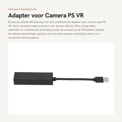 Dailygoods - Adapter voor Camera - PS VR Converter Kabel - Speel VR-games met gemak - Compact formaat - USB3.0 Plug en Play - Geschikt voor VR-toepass...