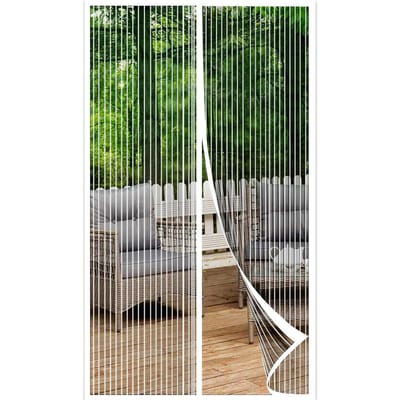 Magnetisch Hor Gordijn Anti Muggen Houdt Insecten Buiten Automatisch Zelfsluitend Huishoudelijke Ventilatie Deur Gaasgordijn 38x82in 2pcs