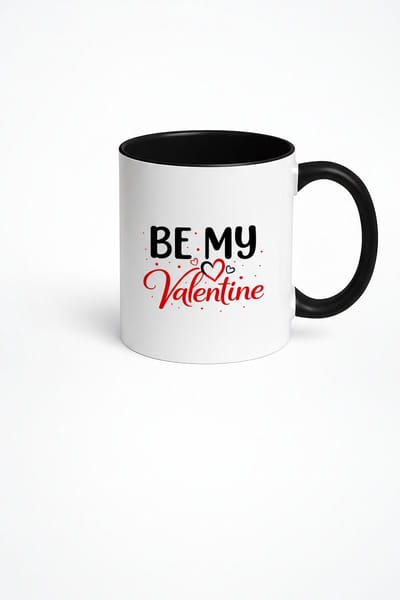 Valentijnsdag Mok "Be My Valentine" met Harten - Romantisch Keramische Beker Cadeau
