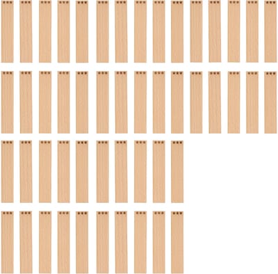 TopWosk - Houten Knotten met Gravure - Sterren - 100x20x1 mm - 50 Stuks