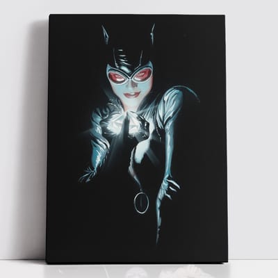 Decorsome x Batman Alex Ross - Catwoman Rectangular Canvas - 12x18 inch