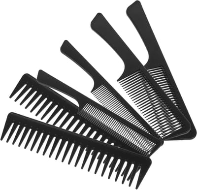 Haarstyling Kam Set - Ontwarrende Kammen - Haar Ontklitten - Antistatisch Materiaal - 22.5 x 4.2 cm - Zwart