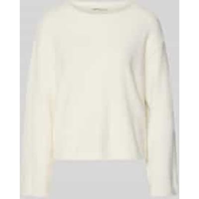 Oversized gebreide pullover met extra brede schouders, model 'FEATHER'
