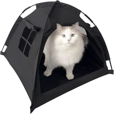 Stunq® Compacte Opvouwbare Kattenhut - Duurzame Beschutting voor Kleine Dieren