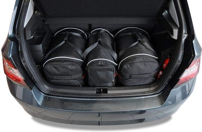SKODA FABIA HATCHBACK 2014-2021 3-delig Reistassen Auto Interieur Kofferbak Organizer Accessoires