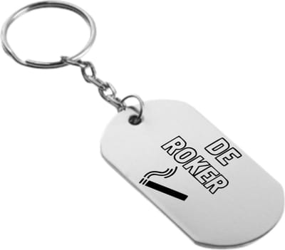Akyol - de roker sleutelhanger - Roken - familie vrienden collega - cadeau - 54 x 29mm