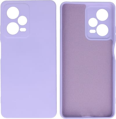 Fashion Backcover Telefoonhoesje - Color Hoesje - Geschikt voor de Xiaomi Redmi Note 12 Pro 5G - Paars