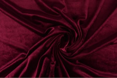 Stretch fluweel - Wijnrood - 1 meter - Per meter - Velvet stof
