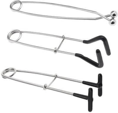 Dailygoods- Vismondopener Set van 3 - Roestvrij Staal - Rubber Cover - Lichtgewicht - Duurzaam - Geschikt voor Snoek - Visgereedschap