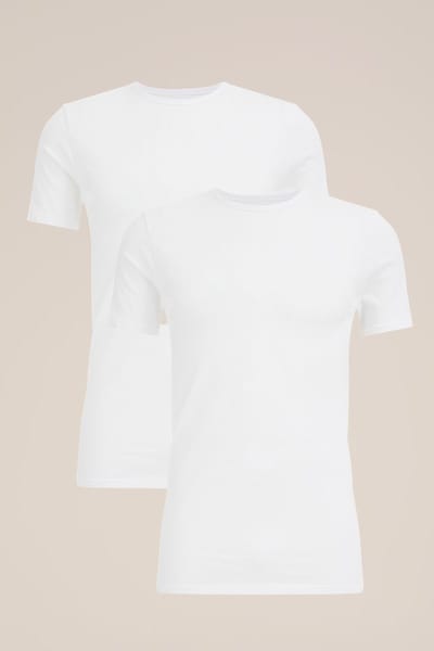 WE Fashion Heren T-shirt 2-pack