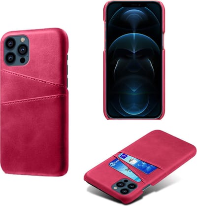 Apple iPhone 14 Pro Max Back Cover | Pu Leren Telefoonhoesje | Wallet | Roze