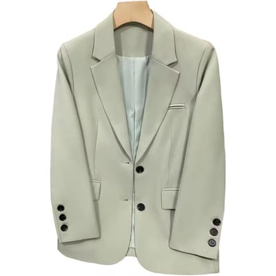 Dames Casual Blazer Reverskraag Lente Herfst Jas Kantoor Dame Vintage Los Pak voor Dagelijks Gebruik Zakelijk Vrije Tijd M