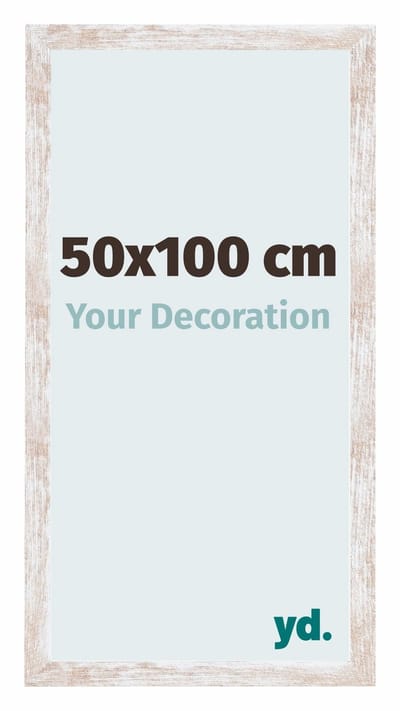Your Decoration - Fotolijst 50x100 cm - MDF - White Wash - Catania
