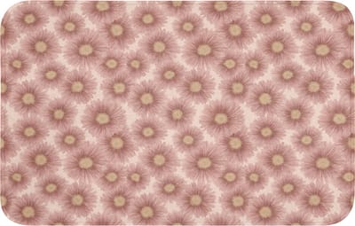 Badmat 80x50 cm - Antislip - Gerbera - Bloemen - Roze - Badmatten voor badkamer - Badkamermat - Douchemat - Badkamer mat