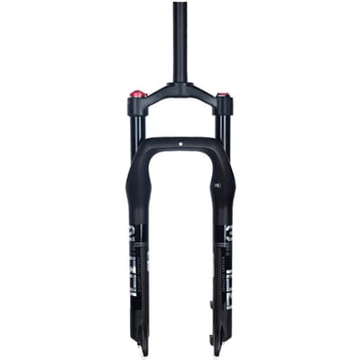 20/26 Inch Vering Voorvork Sneeuw Strand Fiets Fat Tire Fiets Magnesium Legering Schokabsorberende Lucht 26In Shoulder Control black