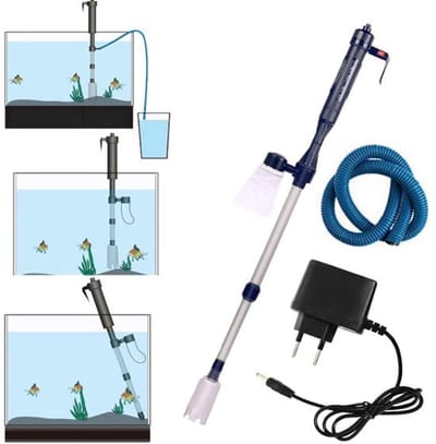 Allecto - Automatische Elektrische Batterij Aquarium Grindreiniger