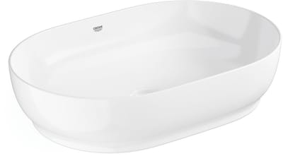 GROHE Essence Ovale Waskom – 60 cm – Zonder Overloop – Glanzend Keramiek – AquaCeramic & HyperClean – Wit