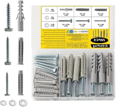Zware betonschroeven set met 14 sets, M6, M8, M10, universele pluggen voor beton en baksteen, ideaal voor stevige bevestigingen