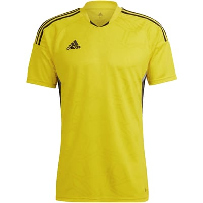 ADIDAS Condivo 22 MD Korte Mouwen T-Shirt Mannen Geel- Maat M