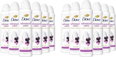 Dove Deo Spray Advanced Care - Acai Berry & Waterlily - 12 x 150 ml Voordeelverpakking