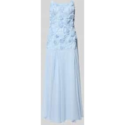 regular fit maxi-jurk met bloemige garnering model 'Feodora'