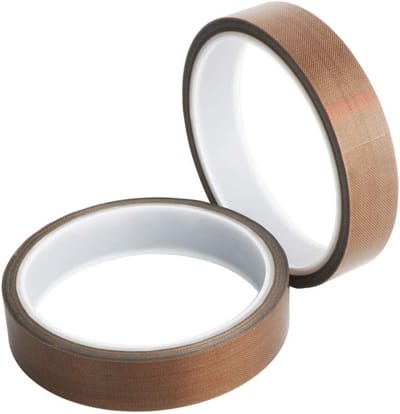 Hoge Temperatuur Tape Set van 2 Stuks, PTFE Teflon Tape voor Vacuüm Machines, Hittebestendige Lijm voor Seals tot 300°C (10m)
