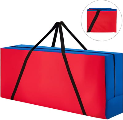 COSTWAY 4 winnen spelopbergtas, draagtas voor Jumbo 4 winnende spel-draagtas met ergonomische handgreep en duurzame ritssluiting, (spel niet inbegrepen) (klein)