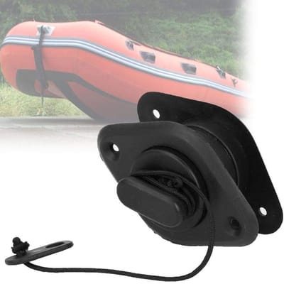 Dailygoods- Afvoerventiel Lichtgewicht - PVC - Eenvoudig te bedienen - Voor opblaasbare boten - Kajak - Duurzaam ontwerp - Trekkoord - Bootventiel