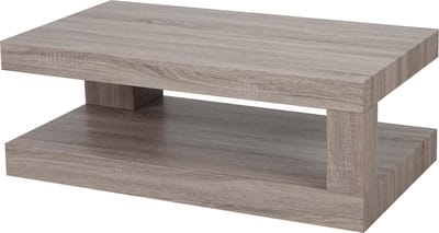 Salontafel MCW-A32, woonkamertafel, 3D structuur, 40x110x60cm MVG-gecertificeerd ~ donkere eik-look