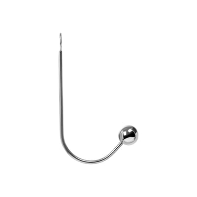 Roestvrijstalen  anaalhaak met bal, 37 cm