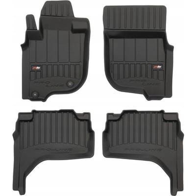 FROGUM 3D Gummimatten Set – Passend für Mitsubishi L200 VI (ab 2019) – Hohe 6 cm Kanten – TPE – Geruchlos & Schwarz