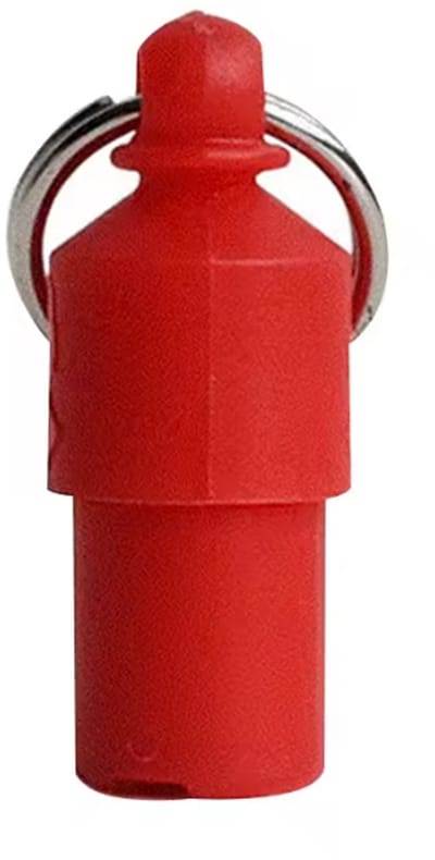 New Age Devi - Kunststof Adreskokertje voor Huisdieren Halsband - Rood - Hond of Kat
