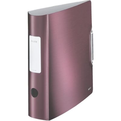 Leitz 180° Active Style Kunststof Ordner - Capaciteit van 500 A4-Vel - Rugbreedte van 82mm - Rood