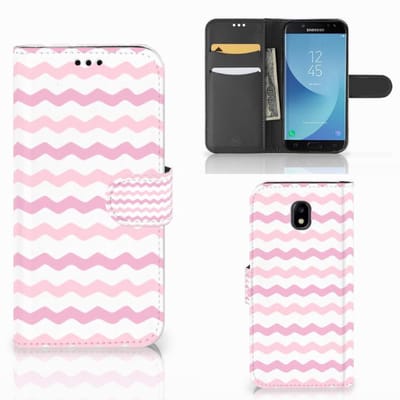 Samsung Galaxy A30 Telefoon Hoesje Waves Roze
