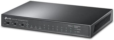 10 Poorts Desktop Netwerk Switch met 8x PoE+ | Fast Ethernet & Gigabit Poorten