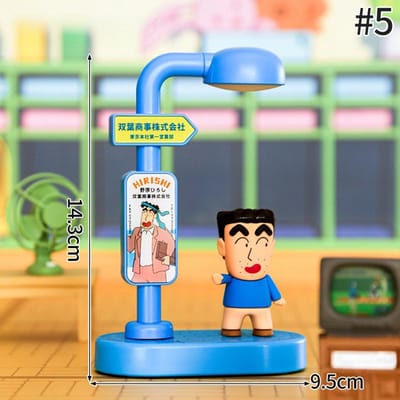 Crayon Shin Chan Licht met Spraakbesturing Cartoon Crayon Shin Chan Nachtlampje Speelgoed Hoge Kwaliteit Cadeau Blind Box Straatlantaarn Decoratie