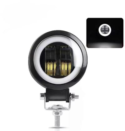 XEOD LED Werklamp wit met angel eye - 12V t/m 30V - Multifunctioneel - Auto - Boot - Vrachtwagen - Motor - 1 stuks met beugel en montage materialen